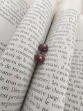 Clous d'oreilles terre de sienne brûlée